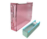 Crystal Case for Wii Console with LED Light Stand