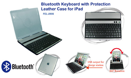 Bluetooth Keyboard with Protection Case